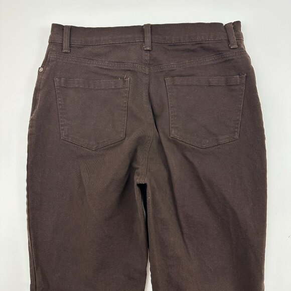 Gloria Vanderbilt Amanda Straight Leg Women's size 8 Brown Denim Jeans - Picture 5 of 5